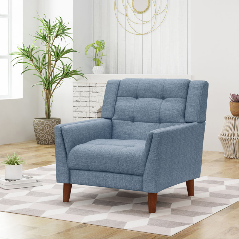 Fauteuil Greenmont, Polyester bleu