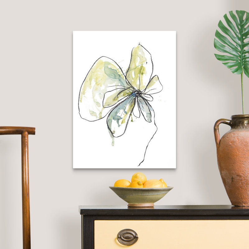 Reproduction d’art sur toile, "citron modern Botanical" par Jan Weiss, H 24 po x l 18 po x 1,25 po, Toile tendue