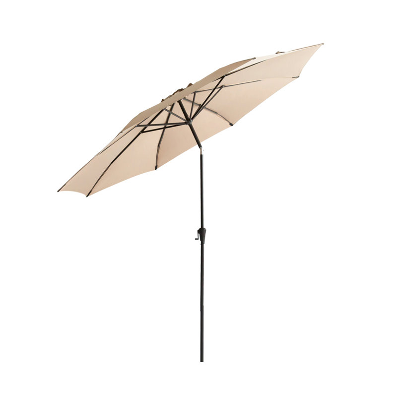 Parasol de marché 120 po Frison, H 100 po x l 130 po x P 130 po, Beige