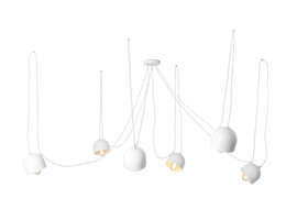 Allan 6 - Light Cluster Pendant, White