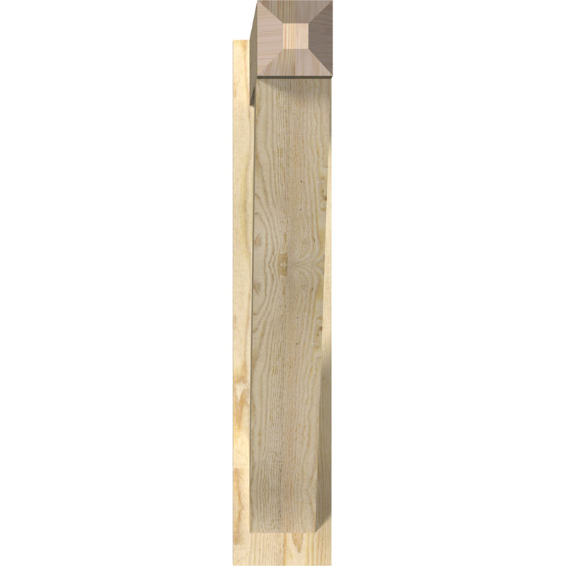 Artisan traditionnel en bois rustique, P 32 po x H 32 po, Sapin Douglas de 6 po (sciage brut)