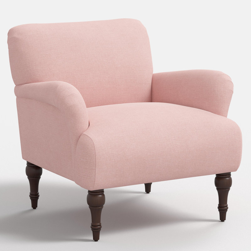 Fauteuil Elodie, Mélange de polyester rose