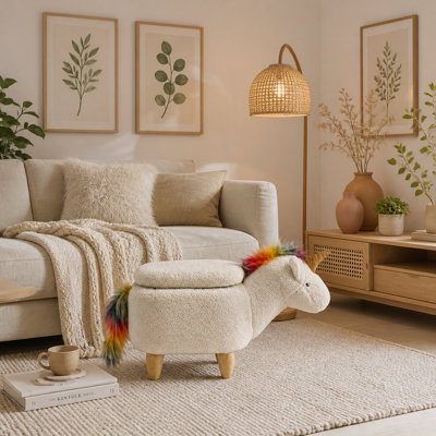 Repose-pieds avec rangement Uma the Unicorn