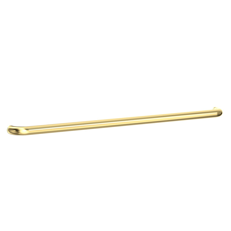 Aylesbury Grab Bar Tube with Decorative Rings, 27.15" W, Forever Brass - PVD