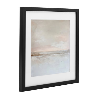 «Mute Landscape», impression abstraite encadrée sous verre, par Petal Prints Design