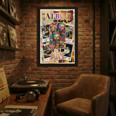 Fashion Album Art Collage Vinyl Records Disco Music