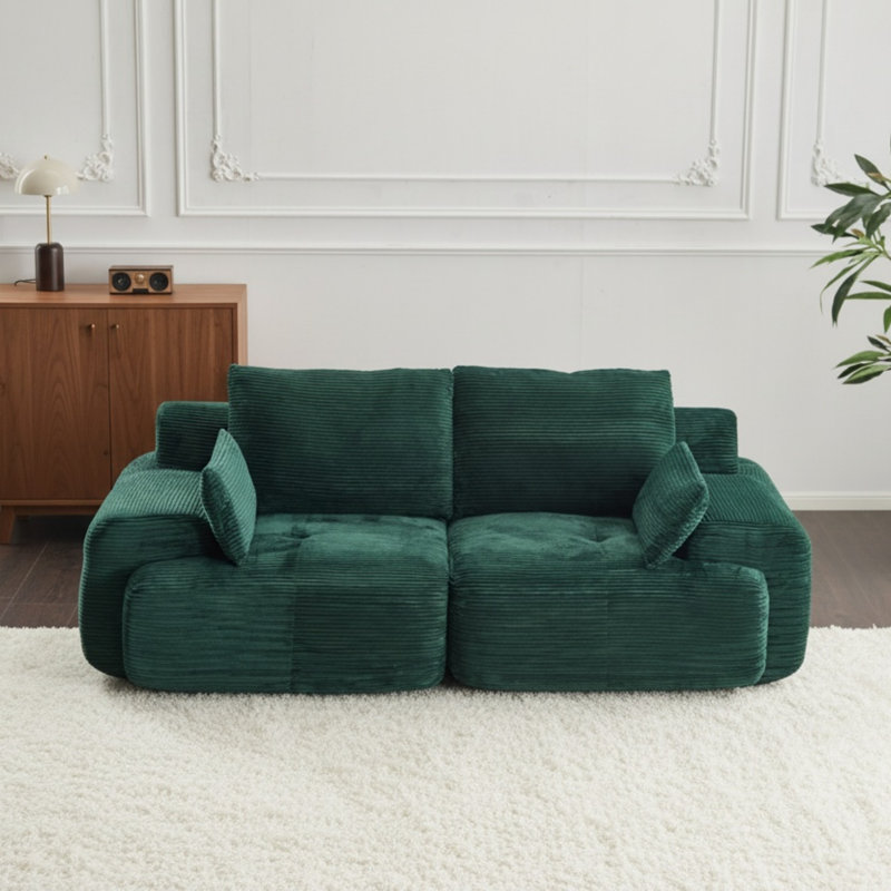 Canapé modulaire modulaire pour causeuse 2 places, Vert