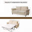 Canapé-lit 2 places avec canapé-lit et matelas-1412310032