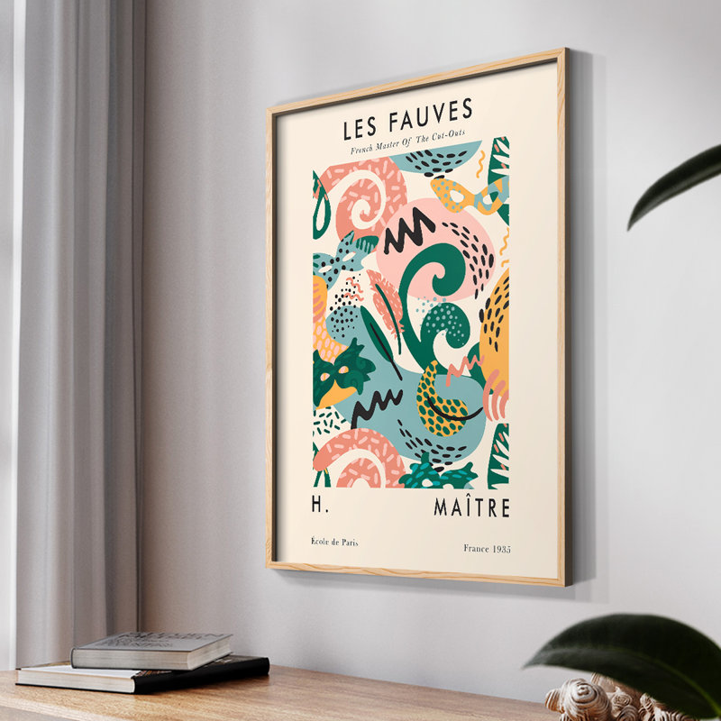 William Morris Framed Print CLI, Black, 14" H x 11" W