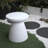 Tomas Patio End Table with Faux Terrazzo Finish