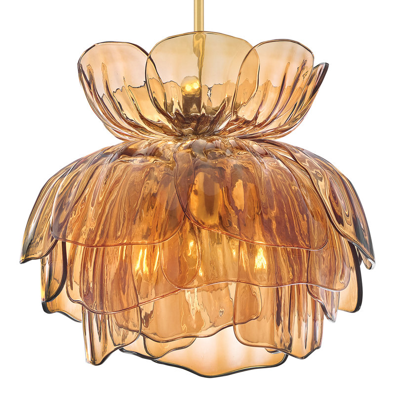 Fantine 7 - Light Chandelier, Orange