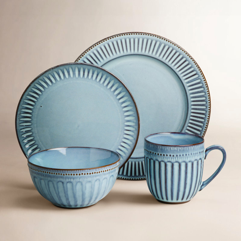 Mendocino 16 Piece Dinnerware Set, Service for 4