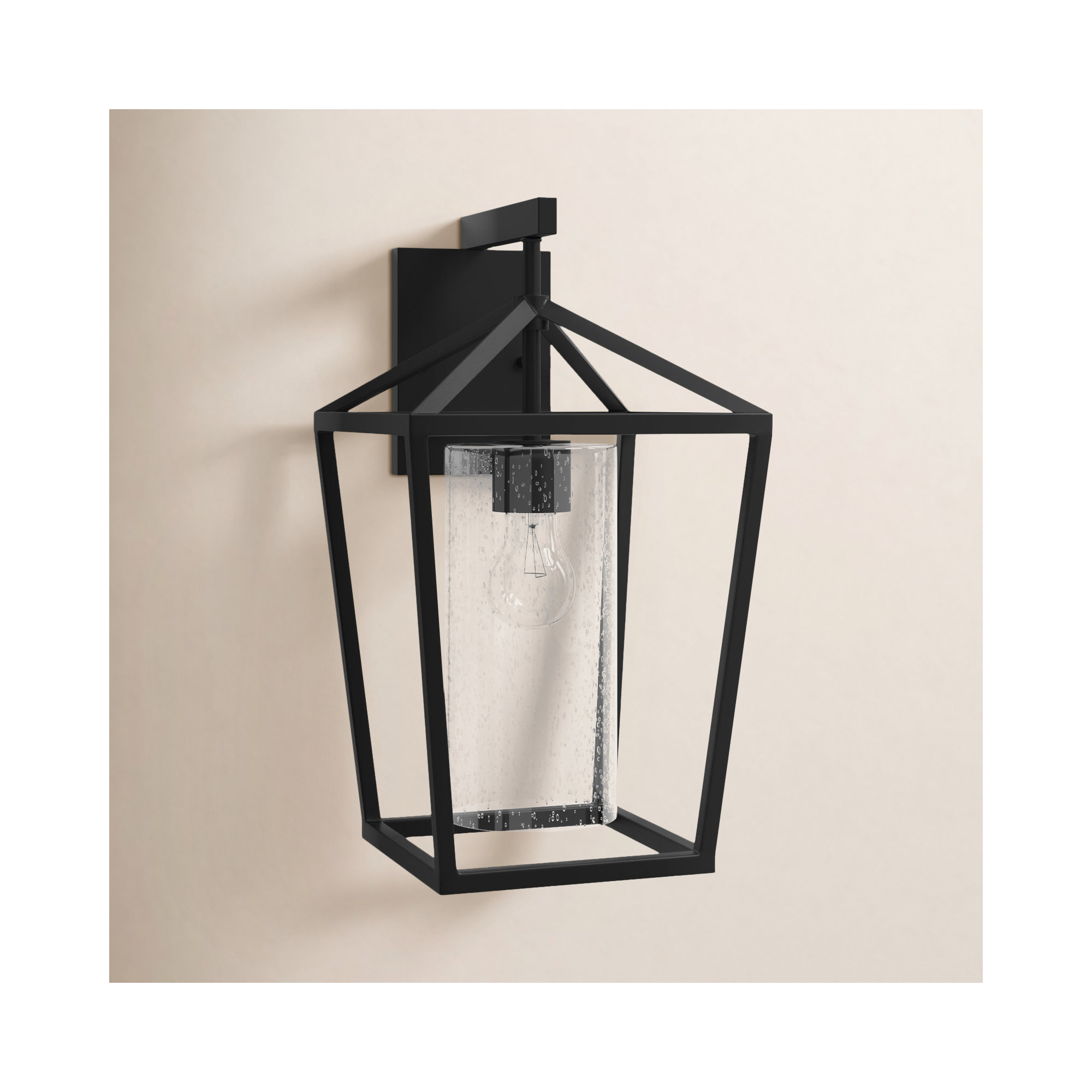 Alicia Single Light Birdcage Outdoor Wall Light, 14.75" H x 8.5" W x 8.5" D