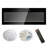 36" Recessed Ultra Thin Tempered Glass Front Wall Mounted Electric Fireplace With Remote And Multi Color Flame And Ember Bed, LED Light Heater-2013007723