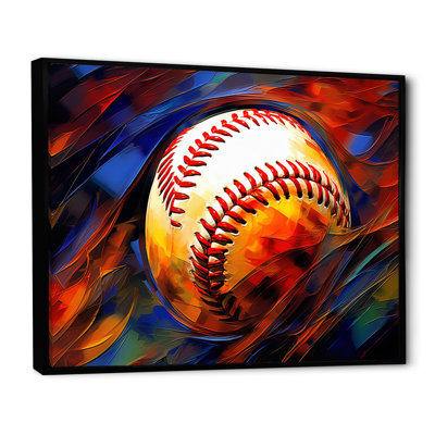 Baseball Abstract Glory II - impressions sur toile de sport