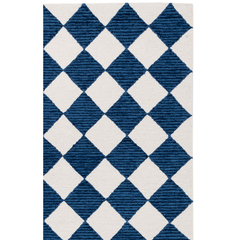 Tapis en laine ébène, Carré 6 pi