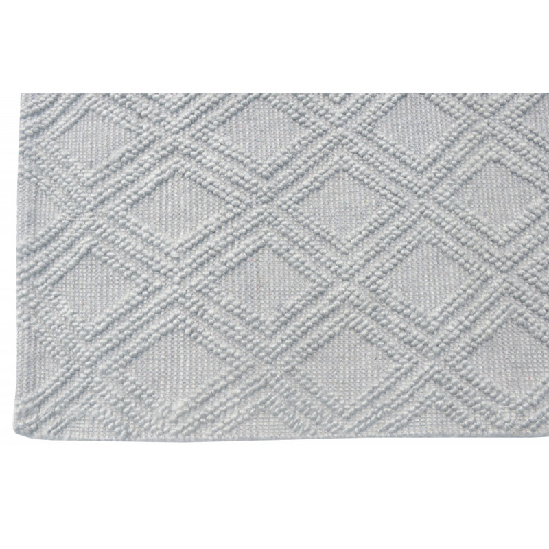 Tapis gris à motif de losanges, Rectangle 5 pi x 7 pi