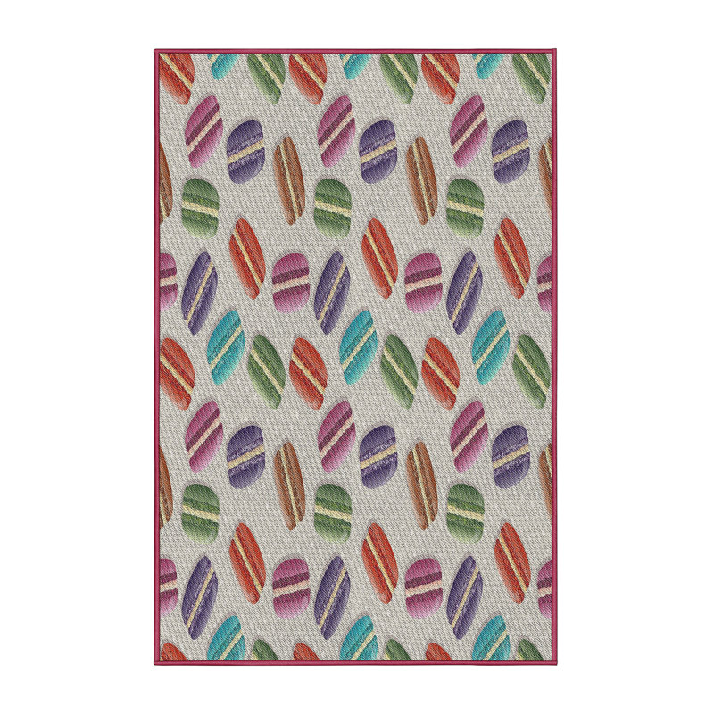 Tapis décoratif en laine et en Multicolore polyester tissé à la machine machiine, Tapis de couloir 2 pi x 5 pi