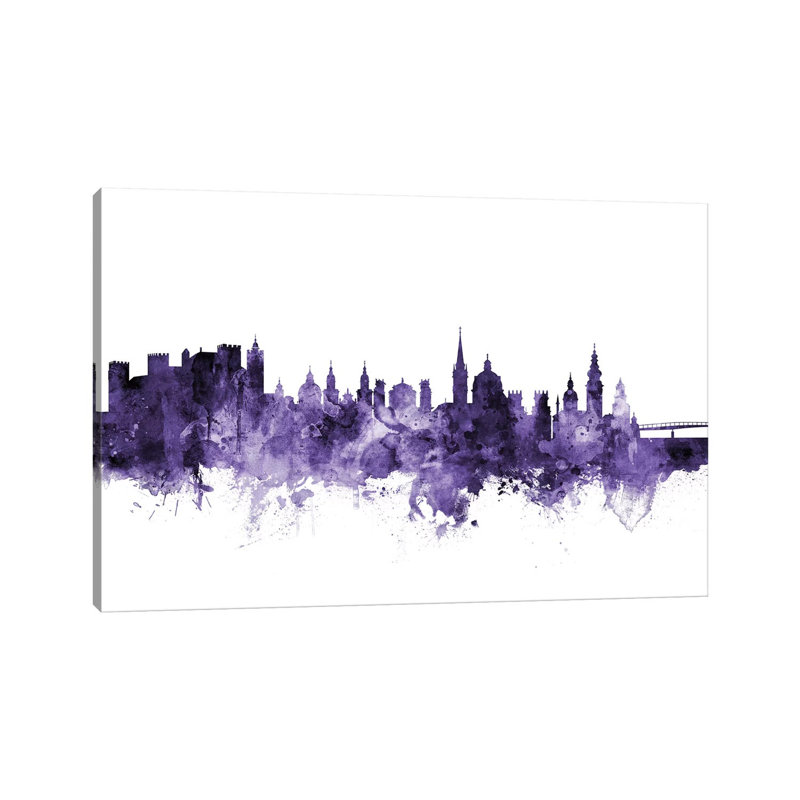 Salzburg, Austria Skyline by Michael Tompsett - Wrapped Canvas Gallery-Wrapped Canvas Giclée, 20.32 cm H x 30.48 cm W