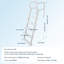 Échelle de piscine, escalier à 5 marches pour garde-corps double | Marches antidérapantes robustes, capacité de poids de 400 lb pour les piscines creusées et hors terre de 48 à 54 po, construction en PE robuste pour une utilisation intérieure et extérieure