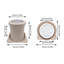YYBSH 2.4 Cubic Feet cu. ft. Portable Dryer in Apricot Colour-92576643