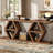 39.4" Farmhouse Console Table With 3-tier Storage Shelves, Narrow Entryway Table, Rustic Sofa Table Behind Couch For Hallway, Foyer, Living Room, Apartment Entry, Modern Wooden Entry Table, Walnut