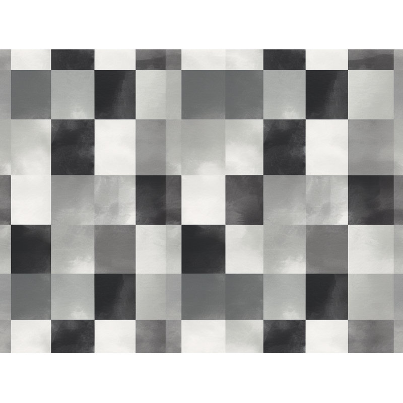 Checkered Modern Tartan Fleece Blanket, Twin