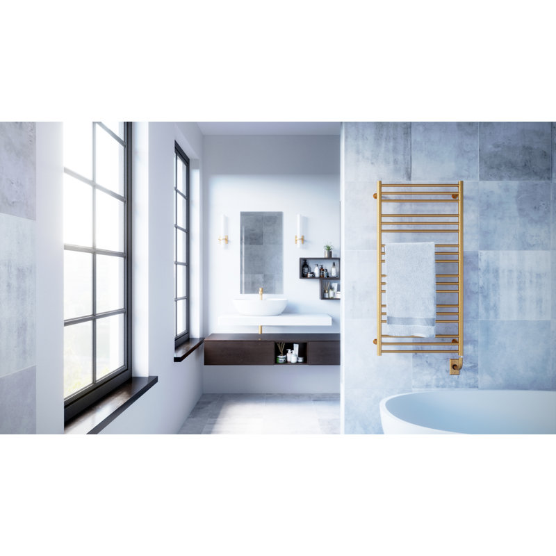 Porte-serviettes chauffant mural 23,5 po x 47,5 po Sorano, H 47,5 po x l 23,5 po x P 2,75 po