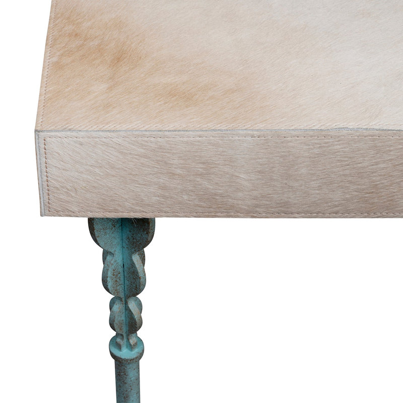 Nguni Console Table, 31.5" H x 48" W x 18" W, Oxidized