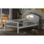 Tête de lit simple avec rangement à DEL, tête de lit intégrée en bois blanc, tête de lit et espace-26539174-26539175
