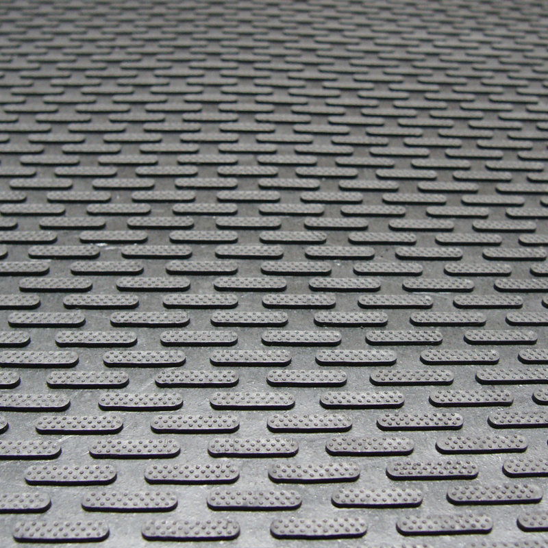 Tapis d'entrée en caoutchouc caoutchouté "Dura-Scraper Linear" - noir, 36" W x 48" L