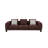 Maroon Tweed Sofa W/3 Pillows