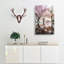 Reflection Of The Pink Blossom Trees - Wrapped Canvas Print-56663895