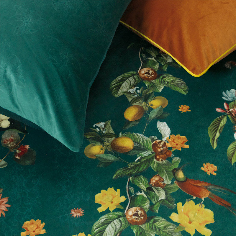 Sikorski Satin Floral Duvet Cover, 240 x 260cm Duvet Cover