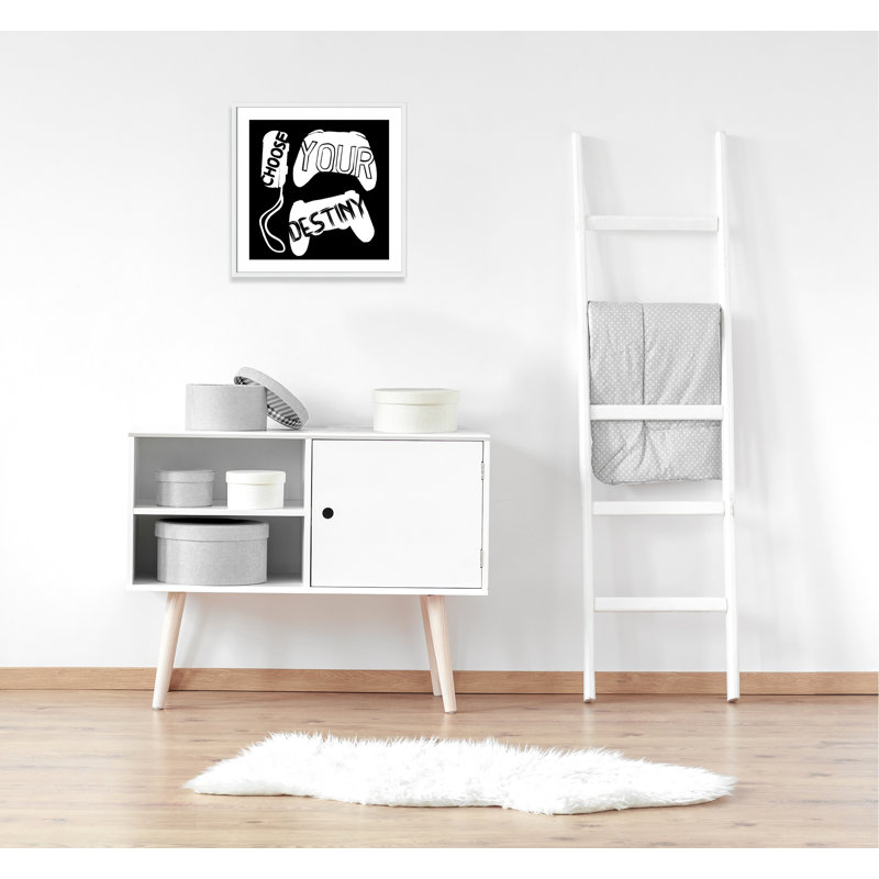 «Choisissez votre destinée», art encadré, H 27,5 po x l 27,5 po x P 1,19 po, Encadré de boîte blanc