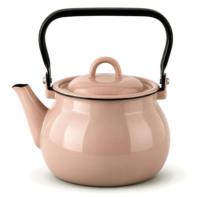 Vintage Farm Style Enamel Kettle 2.7 qt