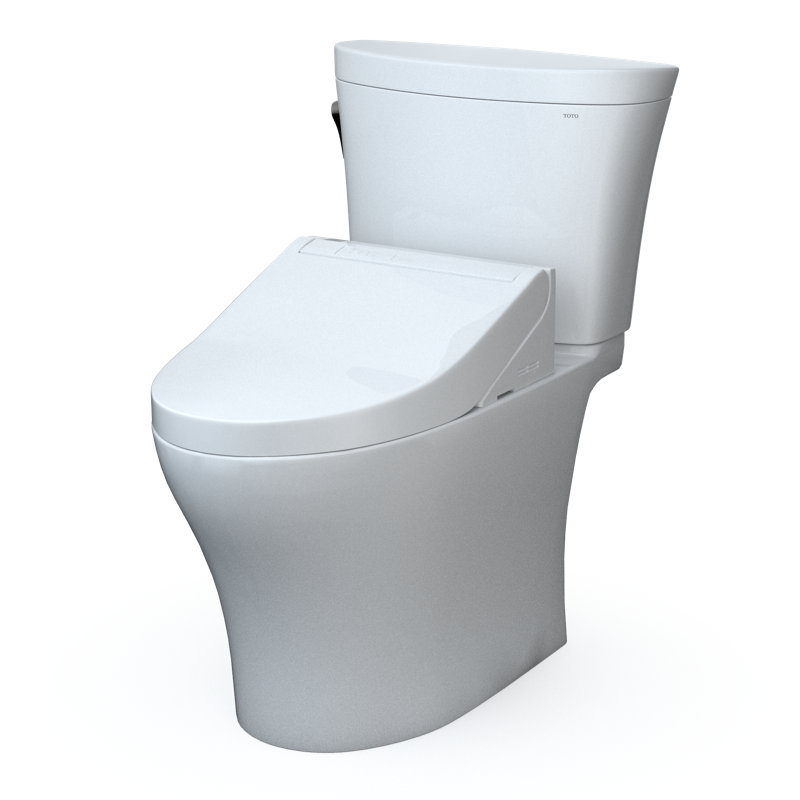 Aquia® Dual-Flush Elongated Bidet Toilet with Tornado Flush (Seat Included)