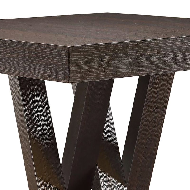 Table de bar carrée Cappuccino, stable et élégante pour manger dans la salle à manger