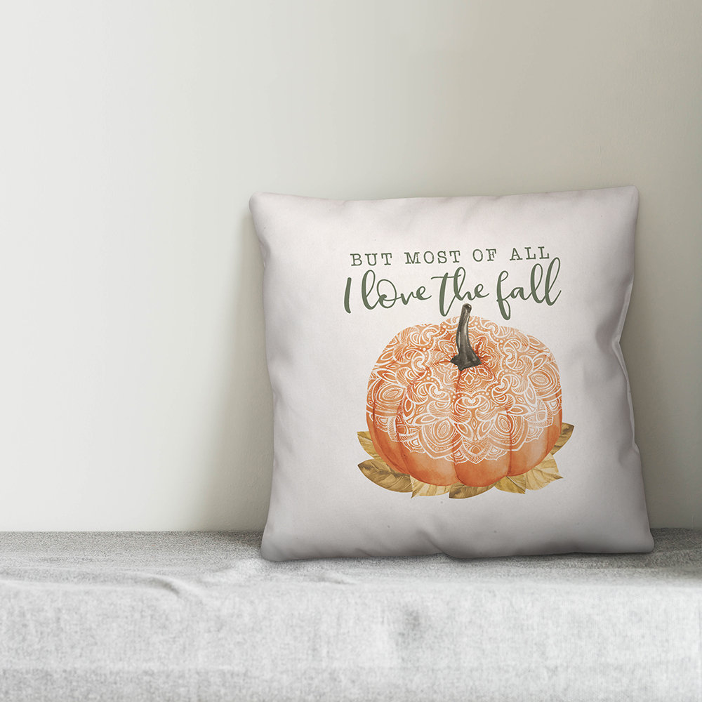  But Most of All I Love the Fall Boho Pumpkin Throw Pillow Cover Designs Direct Creative Group 