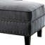 Coussin de salon moderne avec garniture cloutée en tissu de 1 méridienne moderne-310365625