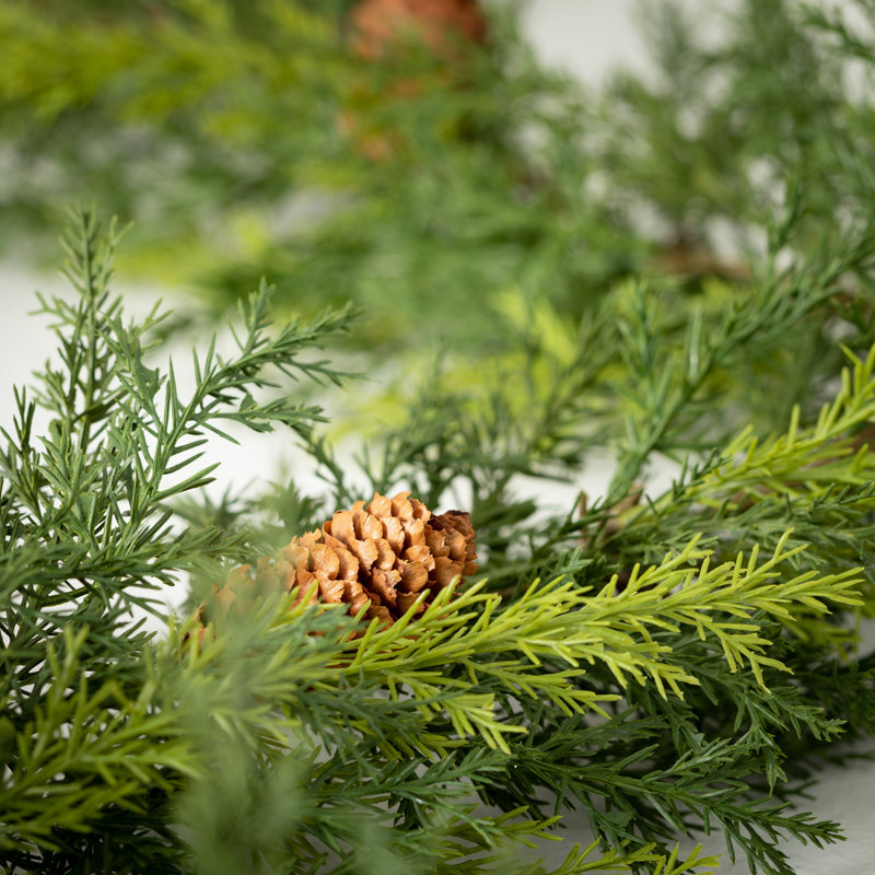 72" Faux Arborvitae Garland