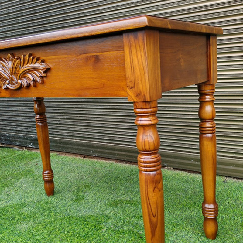 Console en bois massif sculpté