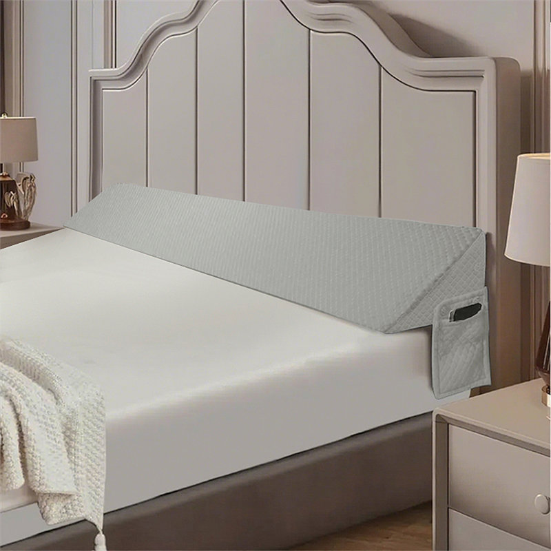 Air Layer Fabric Gap Pillow(Grey)Diamond-Shaped Pocket137*24.5*15Cm, Gray, 53.94" L x 9.86" W