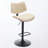 Bar Stools Mid Century Modern Adjustable Counter Height Leather Upholstered 360°Swivel Bar Chairs For Kitchen Island/Dining Room/Cafe, 1 Chair/1Carton-931586187-931586197