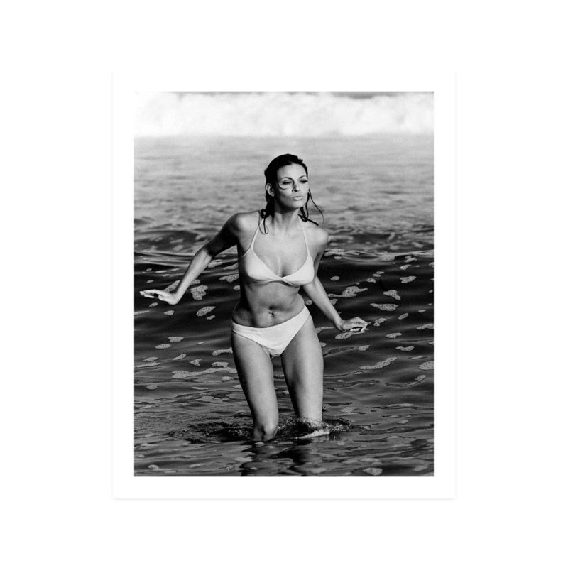 " Raquel Welch Posing In A Bikini ", 10" H x 8" W