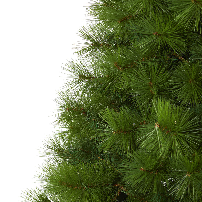 Lighted Artificial Pine Christmas Tree, 6' H