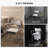 3-In-1 Shower Chair With Back And Arms, Height Adjustable Bedside Commode, Raised Toilet Seat With Non-Slip Rubber Foot Pad For Seniors, Disabled, White