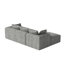 Canapé modulaire sans canapé Adame avec méridienne en L, porte-gobelets et poches de rangement-2117993585-2117993587