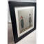 Lowry Style - Framed Print of A Couple - 12" Square Black Ash Frame