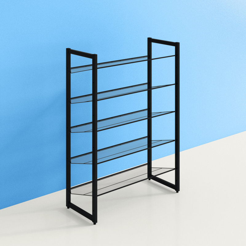 20 Pair Stackable Shoe Rack, Black